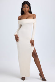Oh Polly Dresses Honora 12458 robe longue ivoire dos ouvert