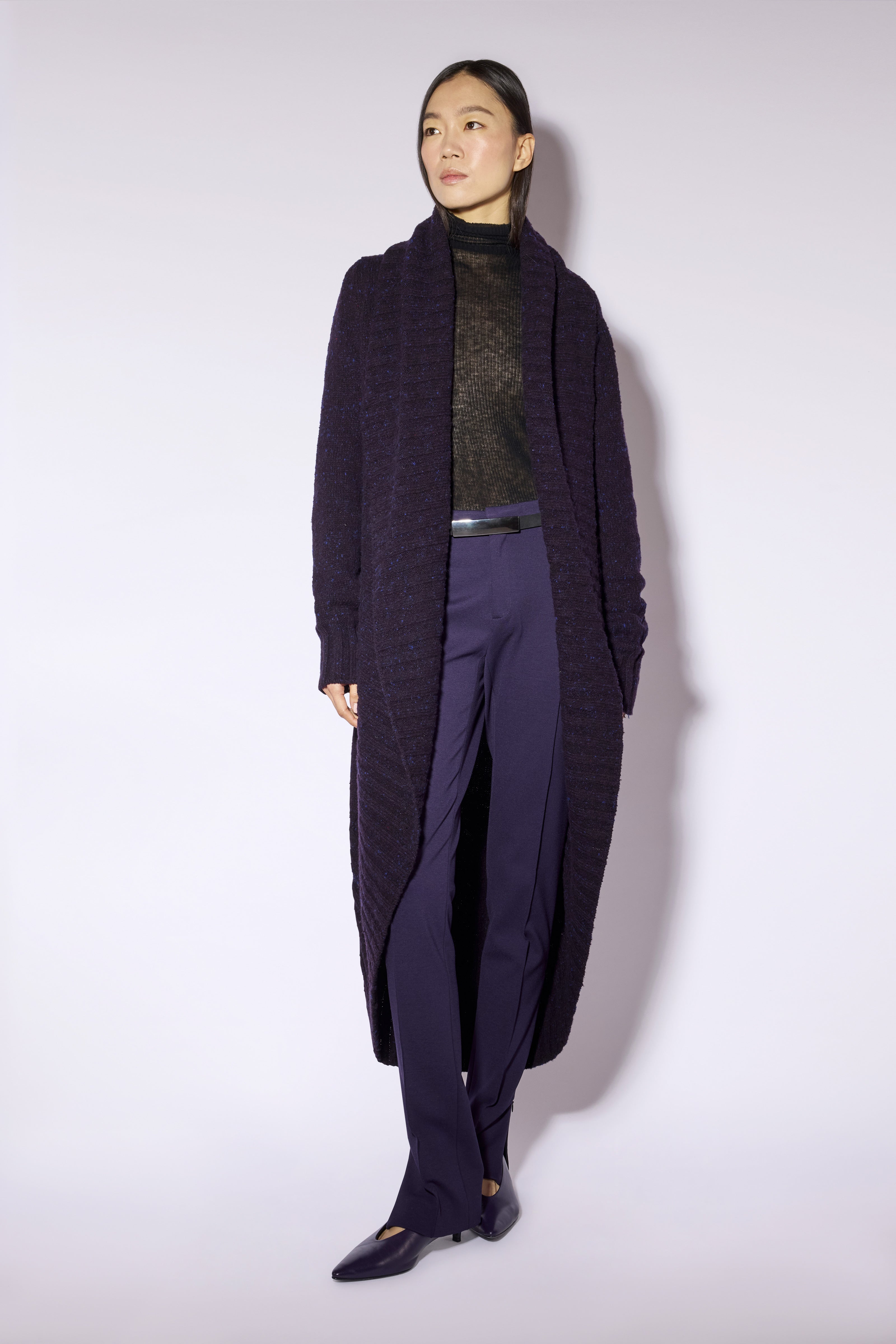 Liviana Conti Orestis manteau femme violet cachemire