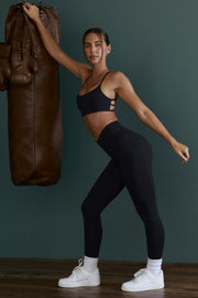Oh Polly Dedication legging taille haute noir poches