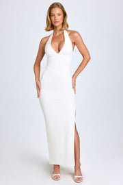 Oh Polly Elisana 10649 robe longue blanche licou modal
