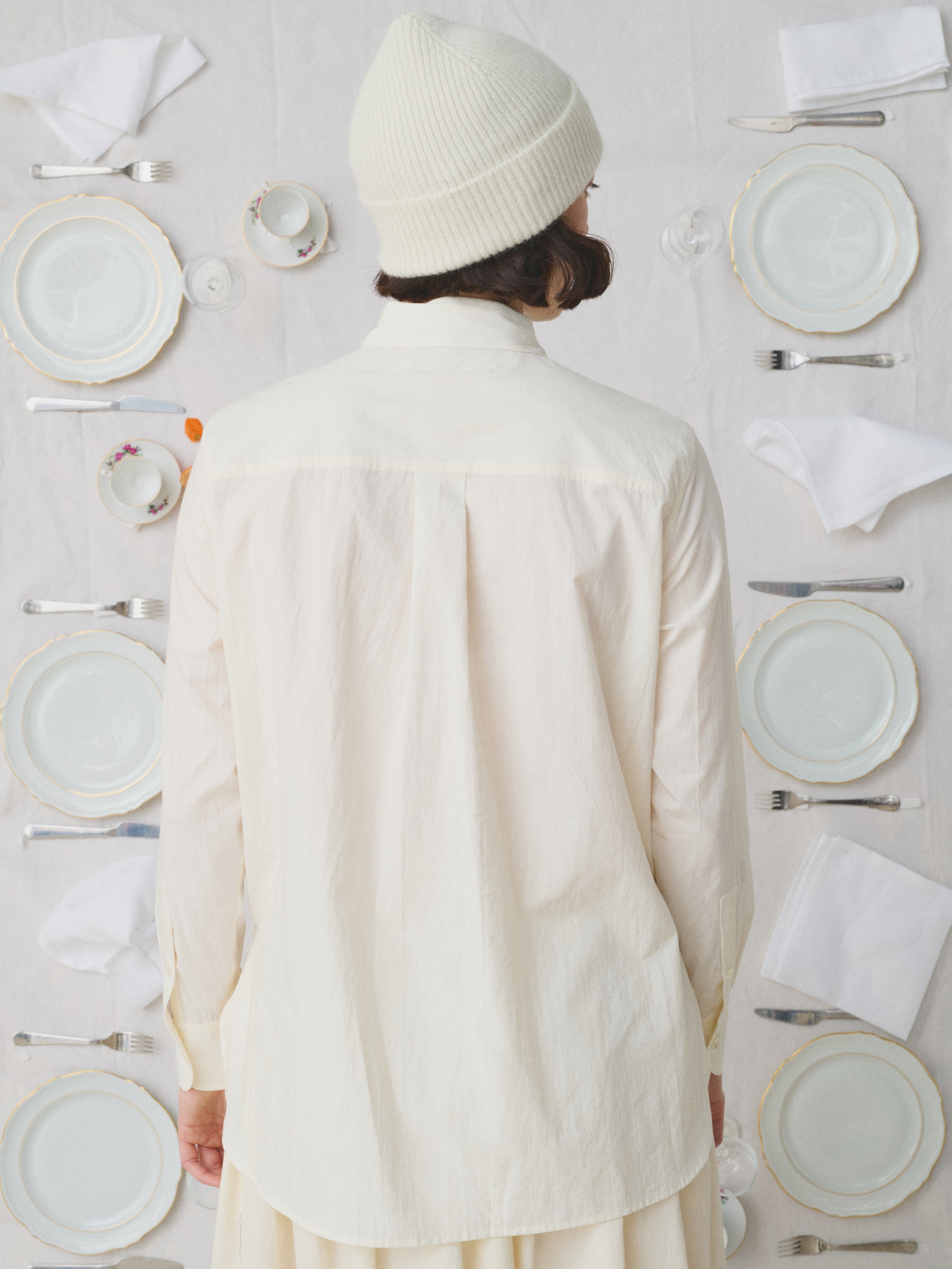 Mii Mii à table Chemise Assia chemise coton XS à XXL crème