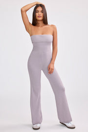 Oh Polly Chunky Knit Bandeau BT1142 combinaison lavande coton