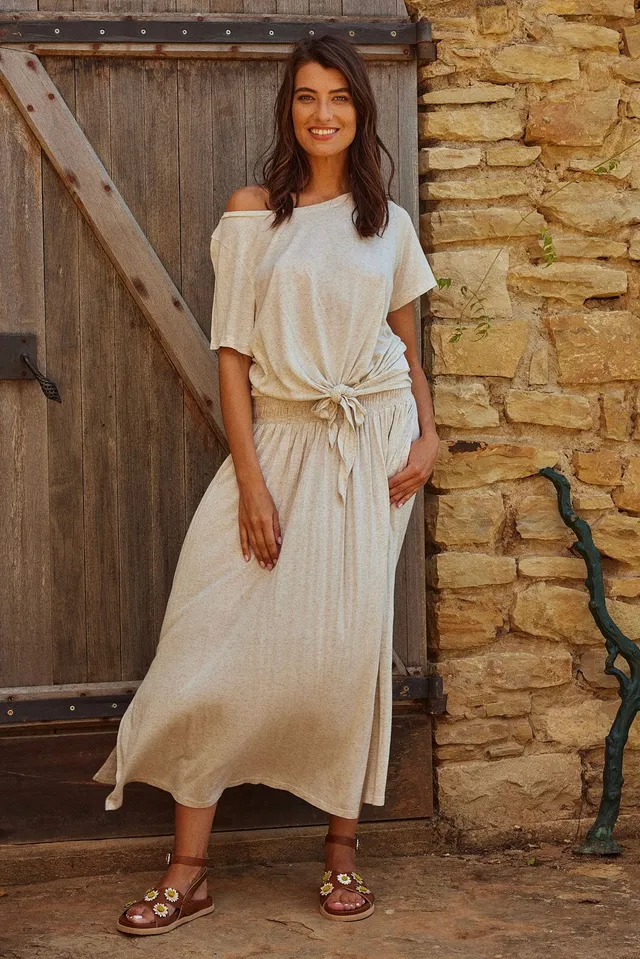 Chicosoleil Elyna jupe longue écru S