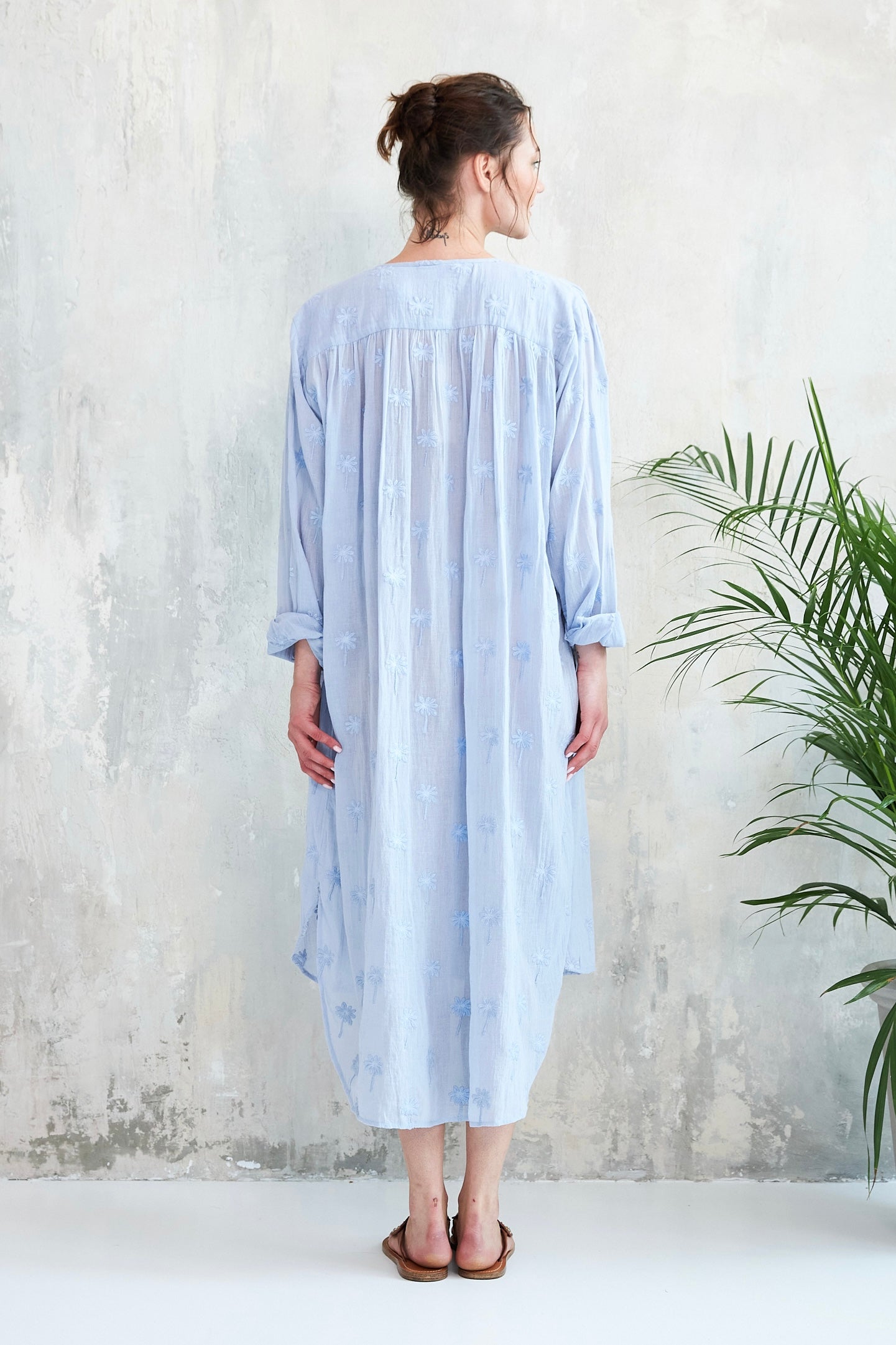 Chicosoleil Lolla robe bleue Bluish 100% coton