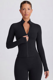 Oh Polly Bo+Tee Soft Active veste zippée noir BT0698