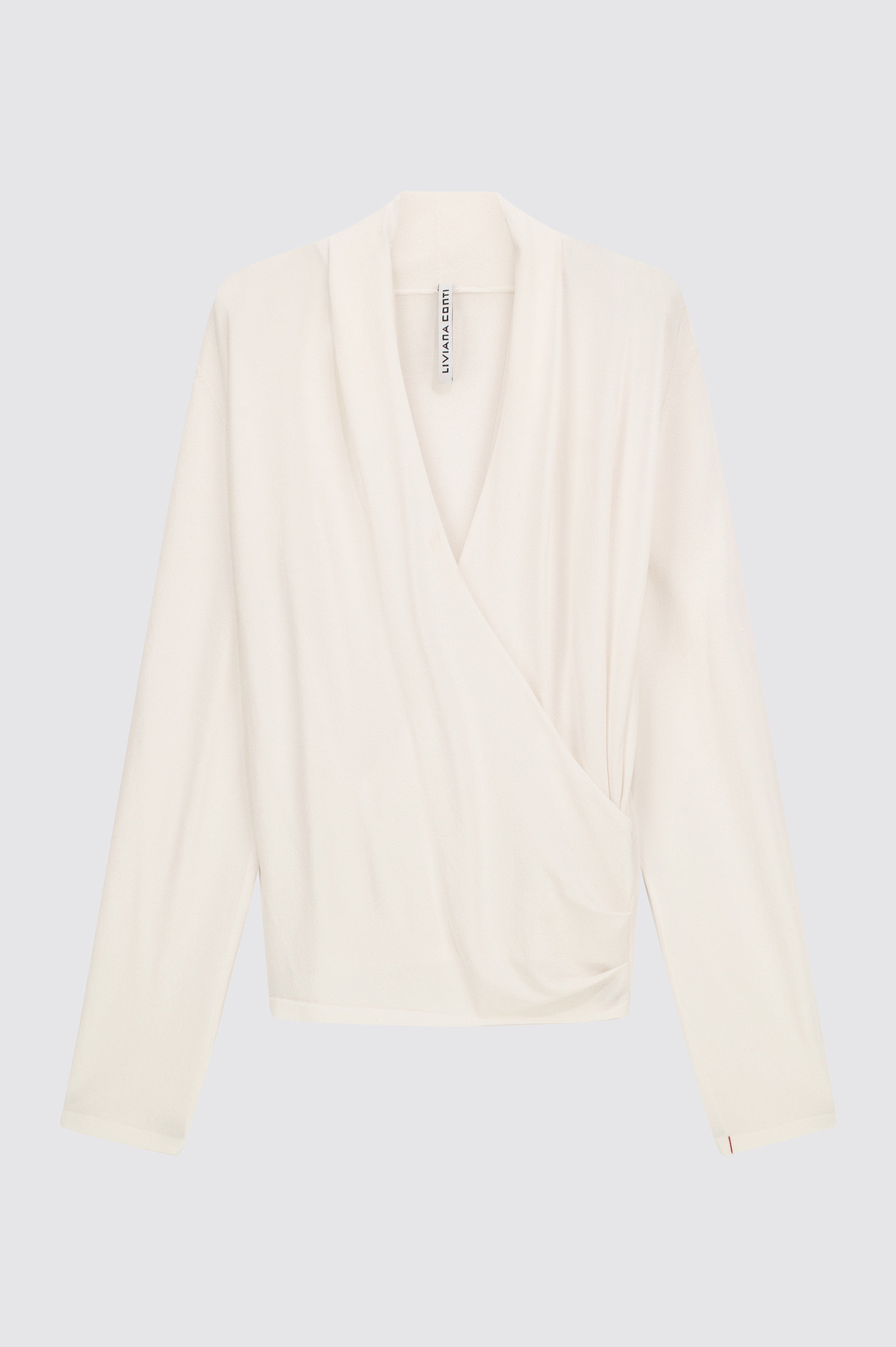 Liviana Conti Maglieria Gabriela pull blanc col V