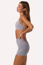 Oh Polly Super Sculpt BT2476 brassière sport gris chiné