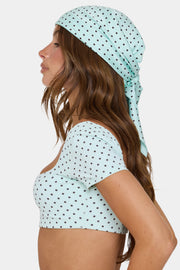 Oh Polly Bo+Tee Foulard Satin Mint Chip Vert Menthe Multi-Usage
