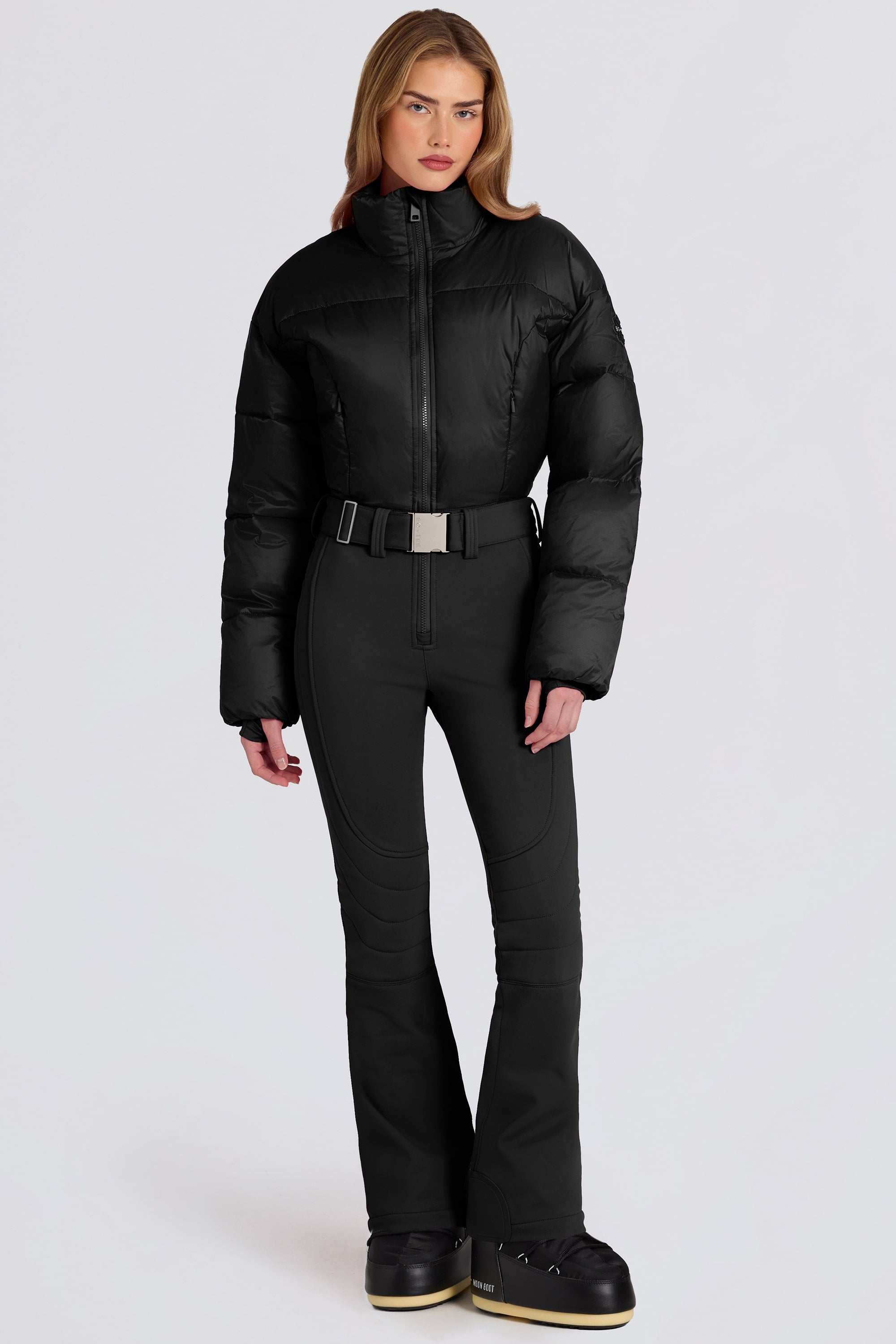 Oh Polly Coats Combinaison BT2395 Noire Ski Matelassée