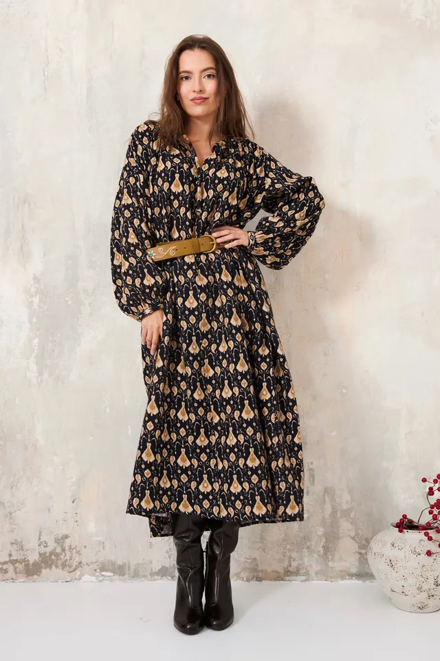 Chicosoleil Soyala robe longue Paisley Tribal coton