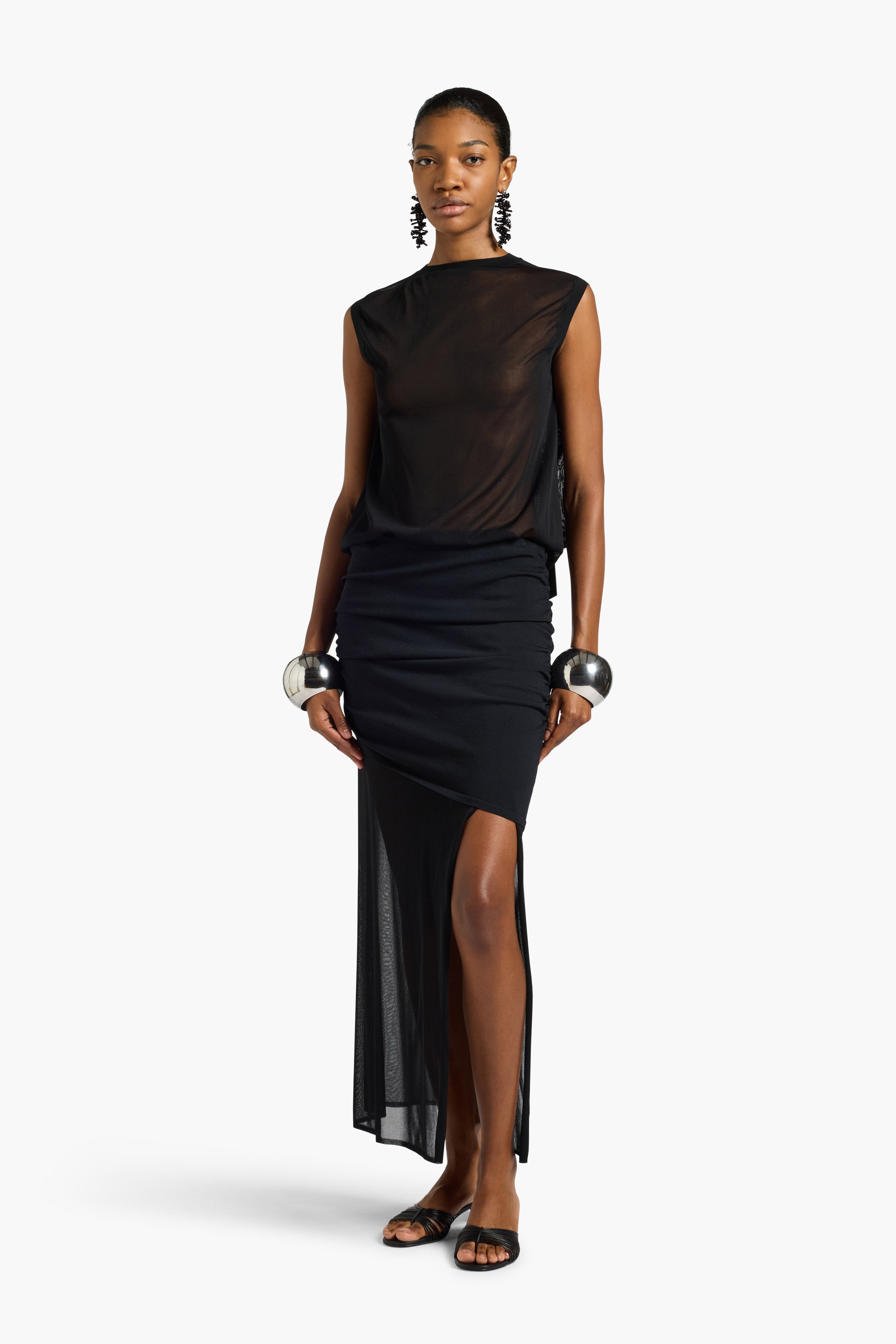 Liviana Conti Miley top femme noir viscose