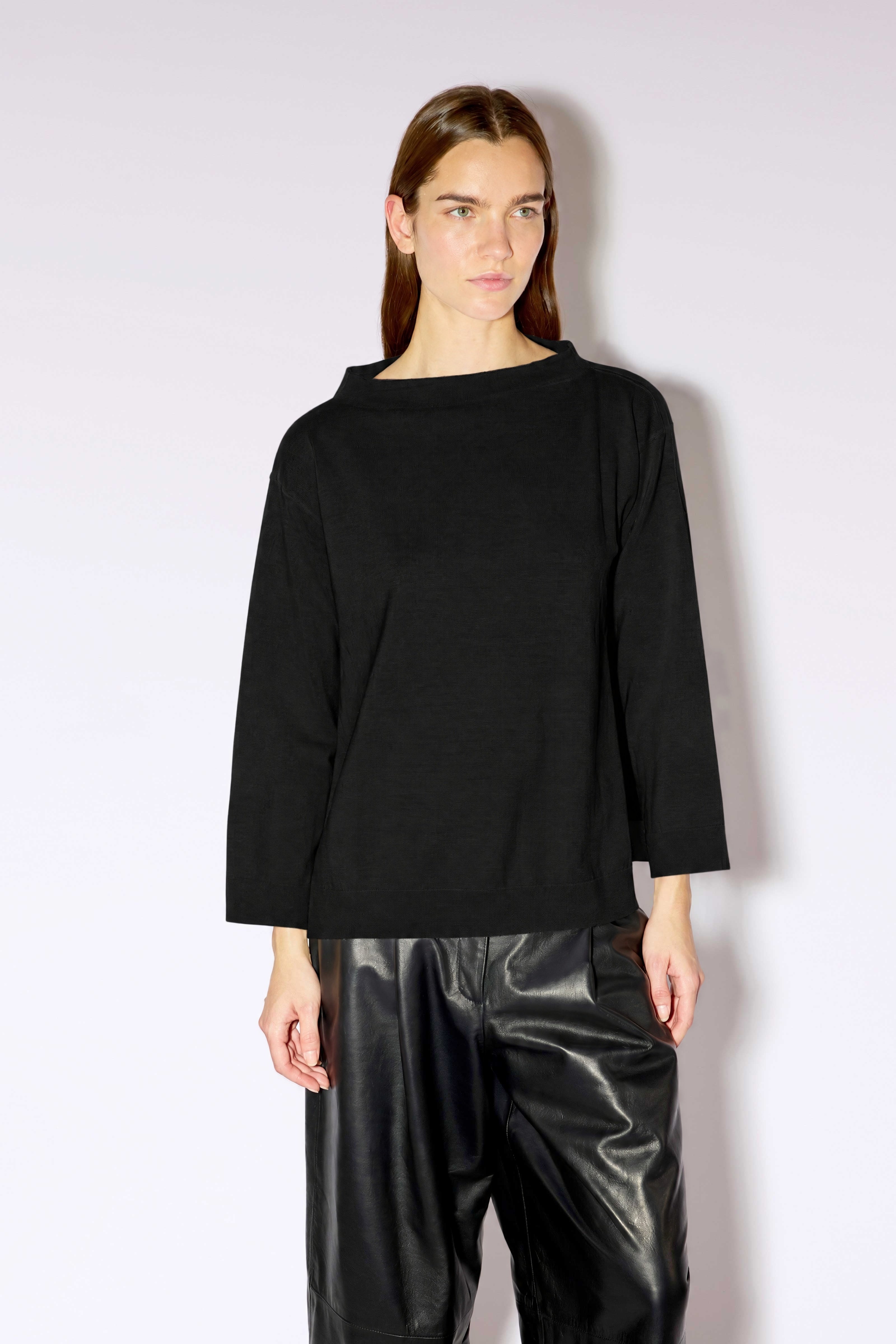 Liviana Conti Astrid pull noir laine mérinos XS