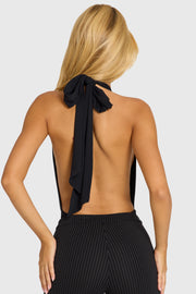 Oh Polly Bertie body noir licou plongeant doublé