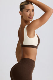 Oh Polly Bo+Tee BT2236 brassière pecan marl contraste