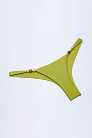 Oh Polly Bermuda bas bikini cheeky vert olive perles