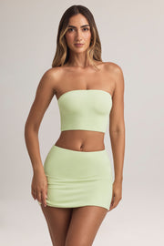 Oh Polly Verna Top Bandeau Lime - Crop Top Modal Vert