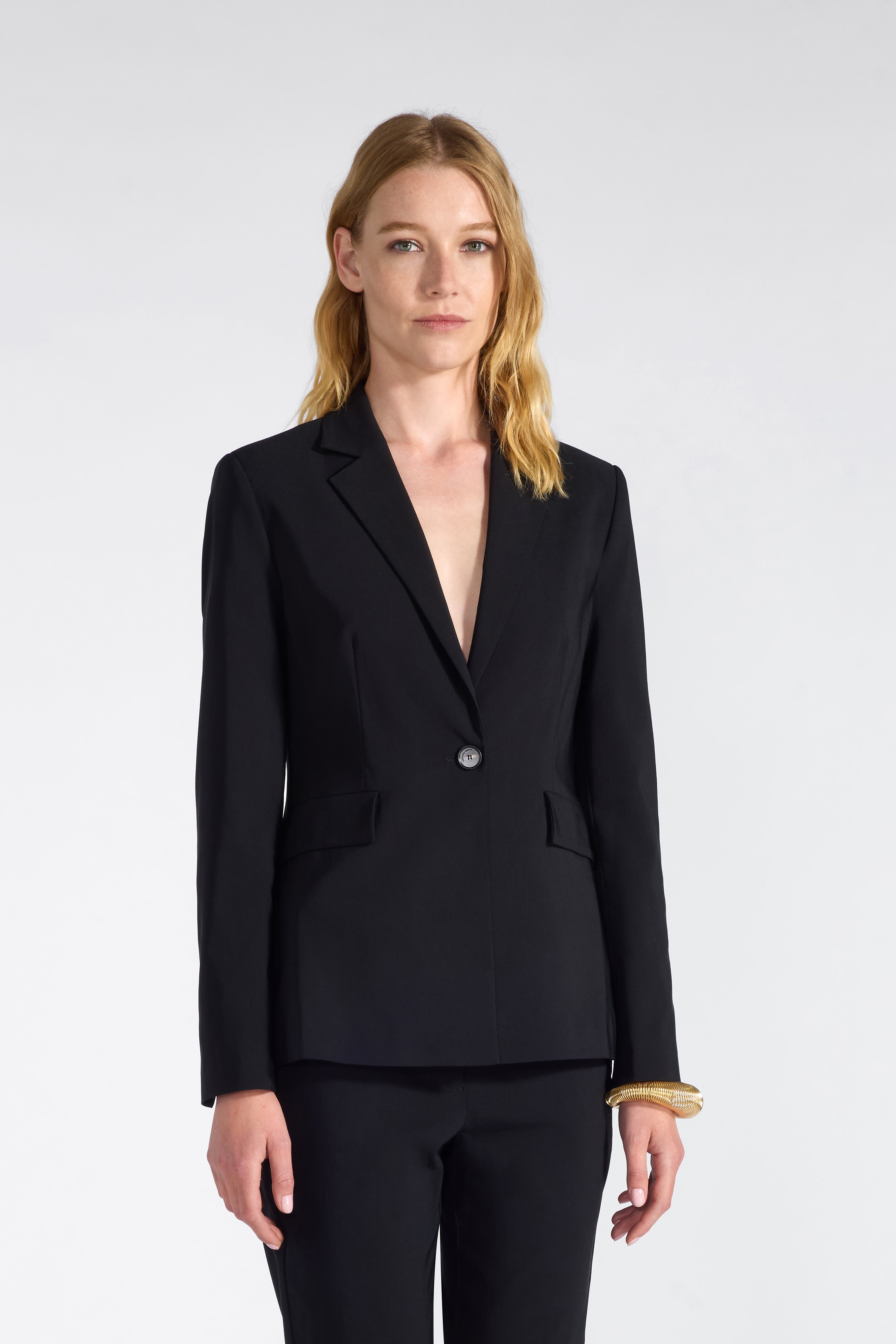 Liviana Conti Vince blazer femme noir viscose cintré 38-48