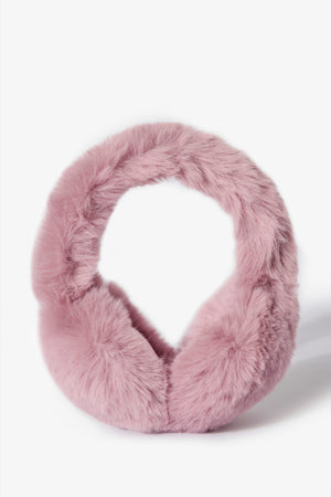 Bo+Tee cache-oreilles fausse fourrure rose pâle