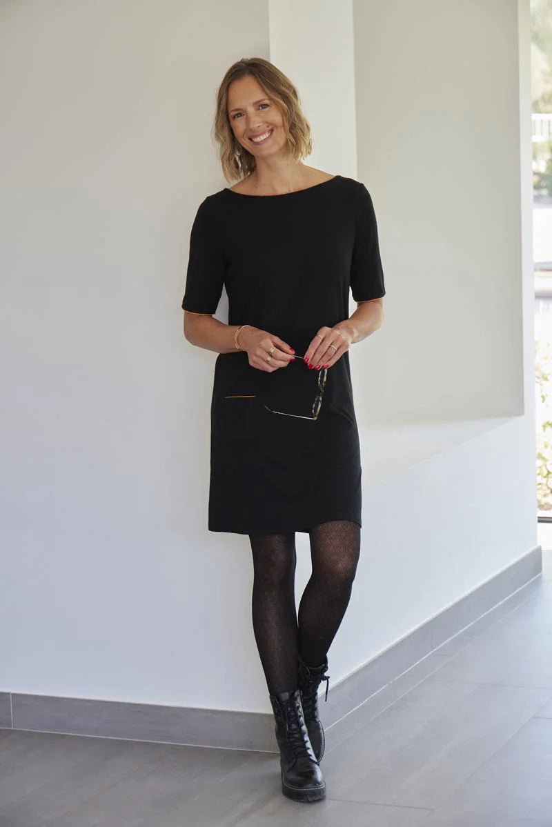 THELMA & ROSE Imane robe noire courte 38 modal