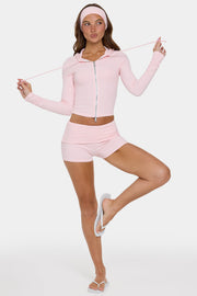 Oh Polly Shorts mini short pêche rayé
