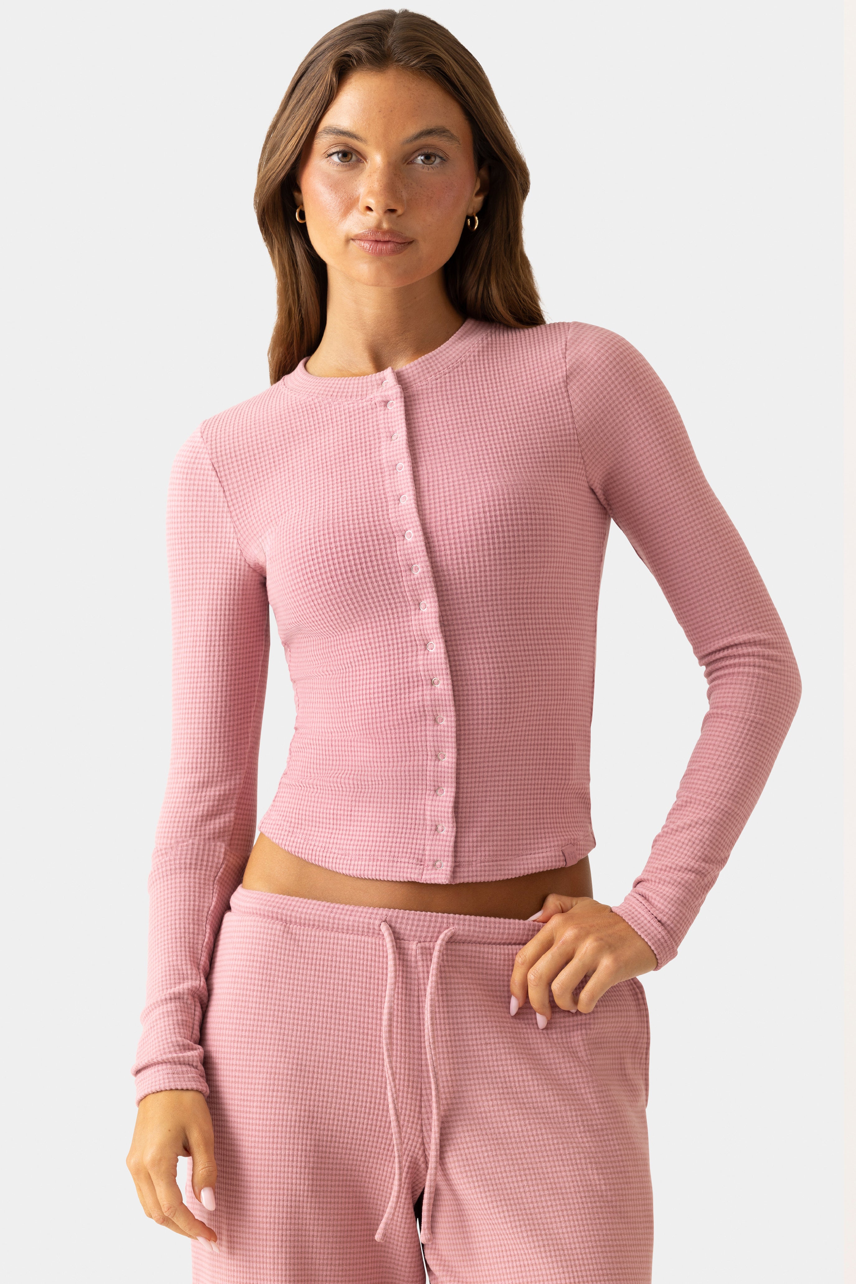 Oh Polly Bo+Tee Ribbed Gilet Berry