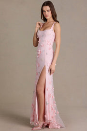 Oh Polly Embellished robe corset rose bébé 15734 longue