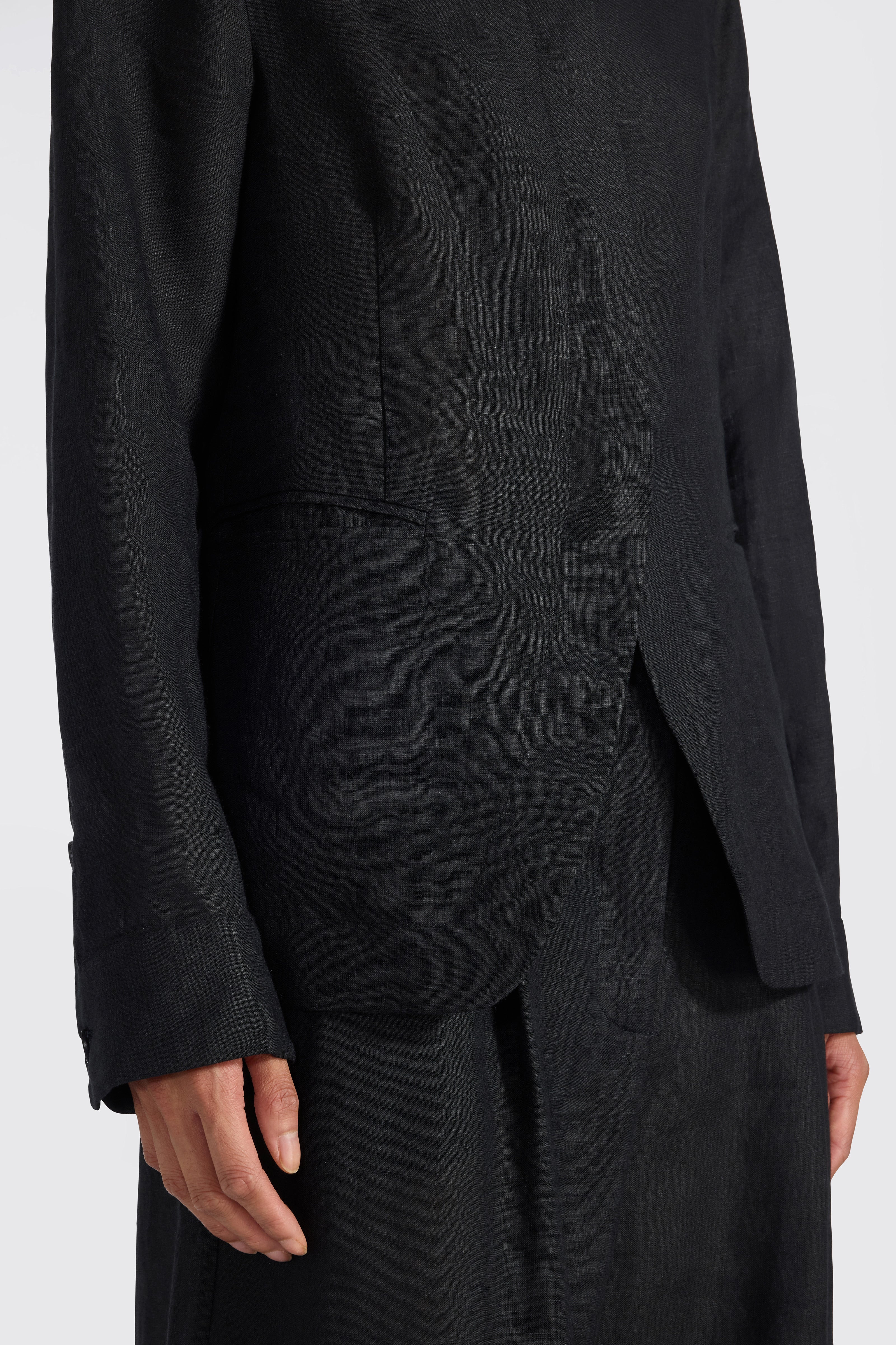Liviana Conti Victor veste chemise lin noir 40