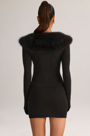 Oh Polly Skirts mini jupe Tova noire maille