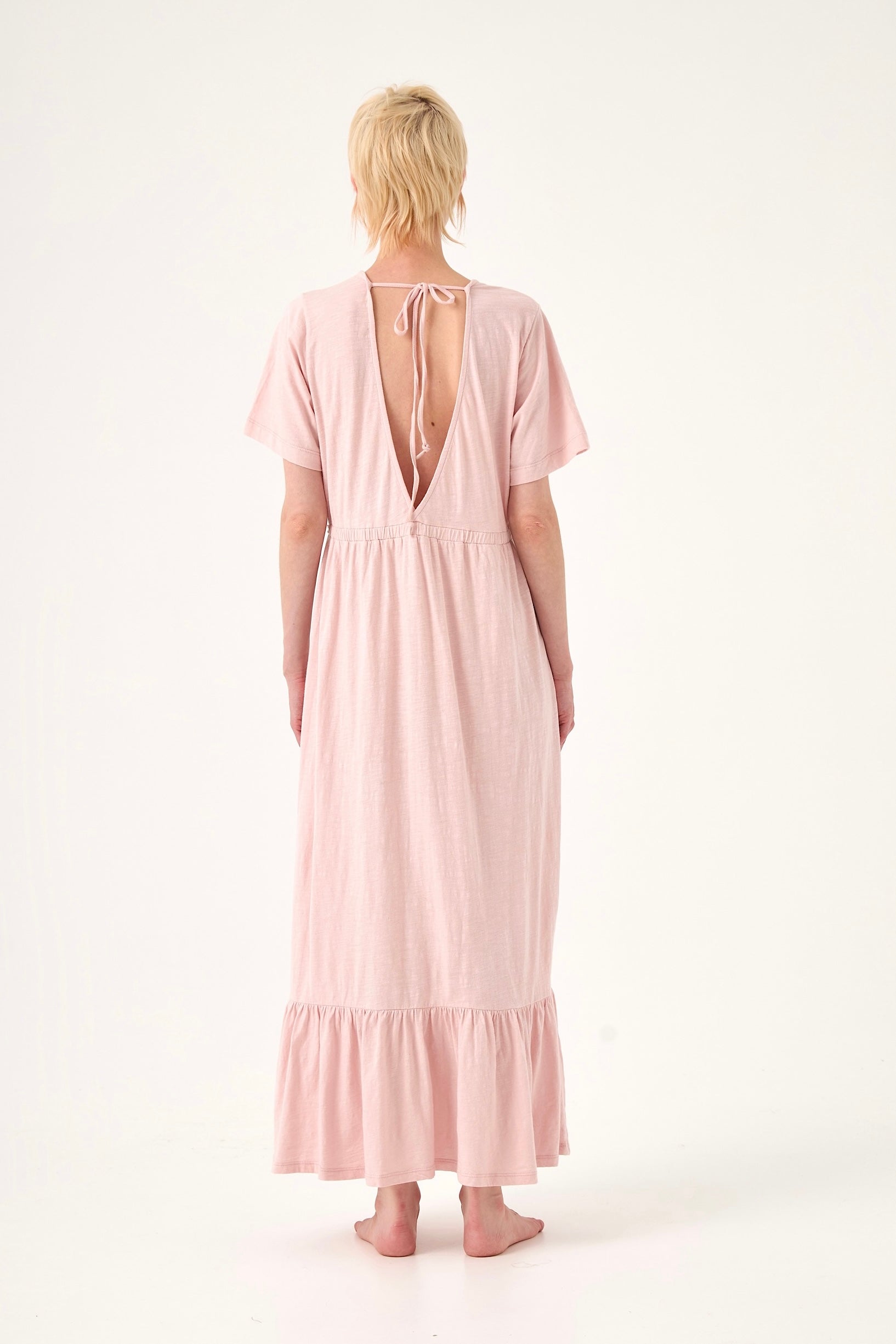Chicosoleil Leona robe longue coton rose romance