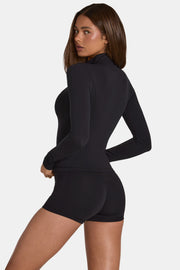 Oh Polly Bo+Tee Soft Active veste zippée noir stretch