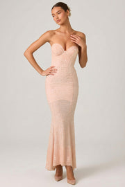 Oh Polly Vesna 13122 Robe Sirène Rose Poudré