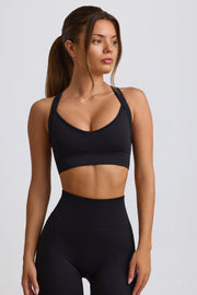 Oh Polly Super Sculpt BT2472 brassière sport noir sans coutures