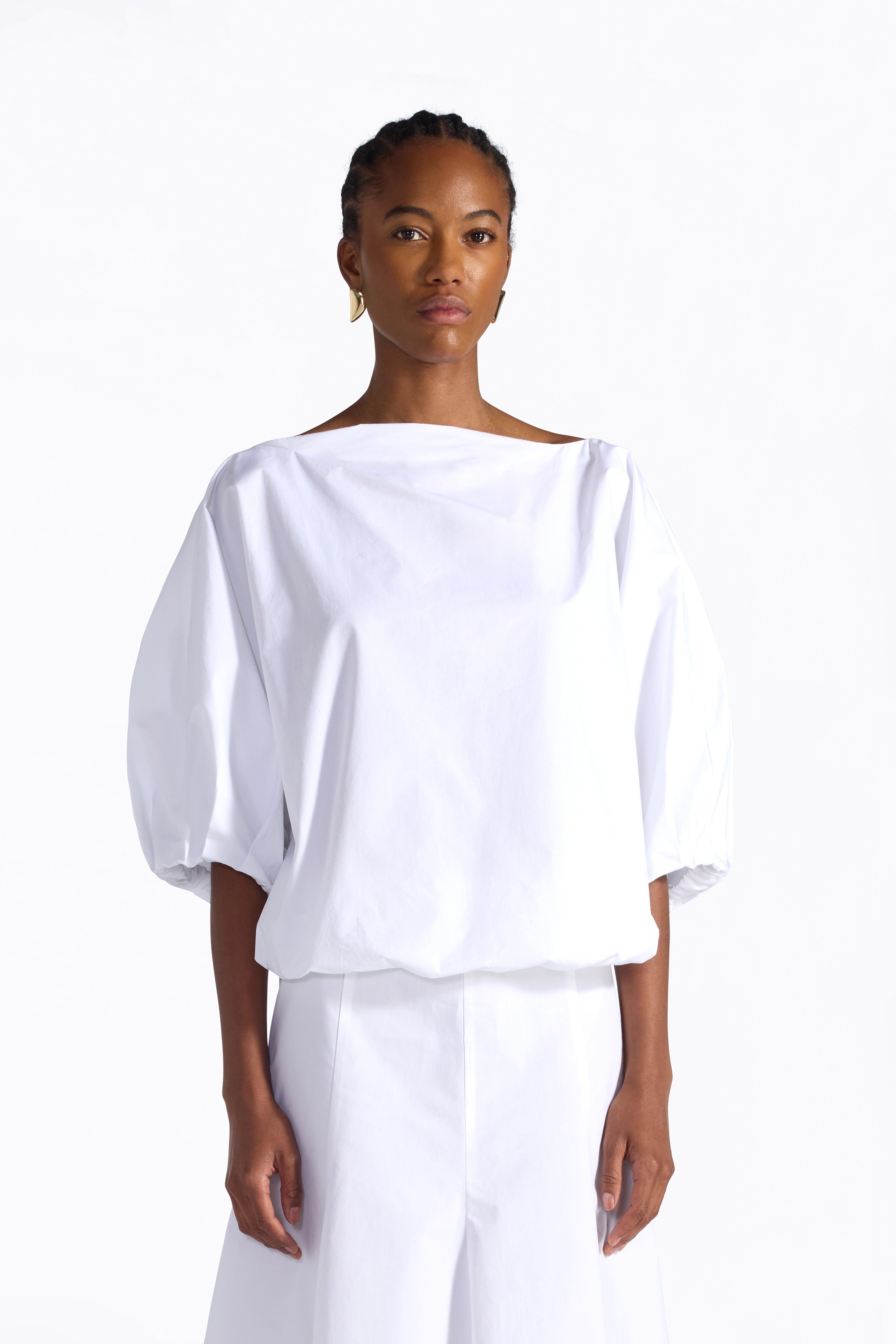 Liviana Conti Jennifer blouse blanche popeline