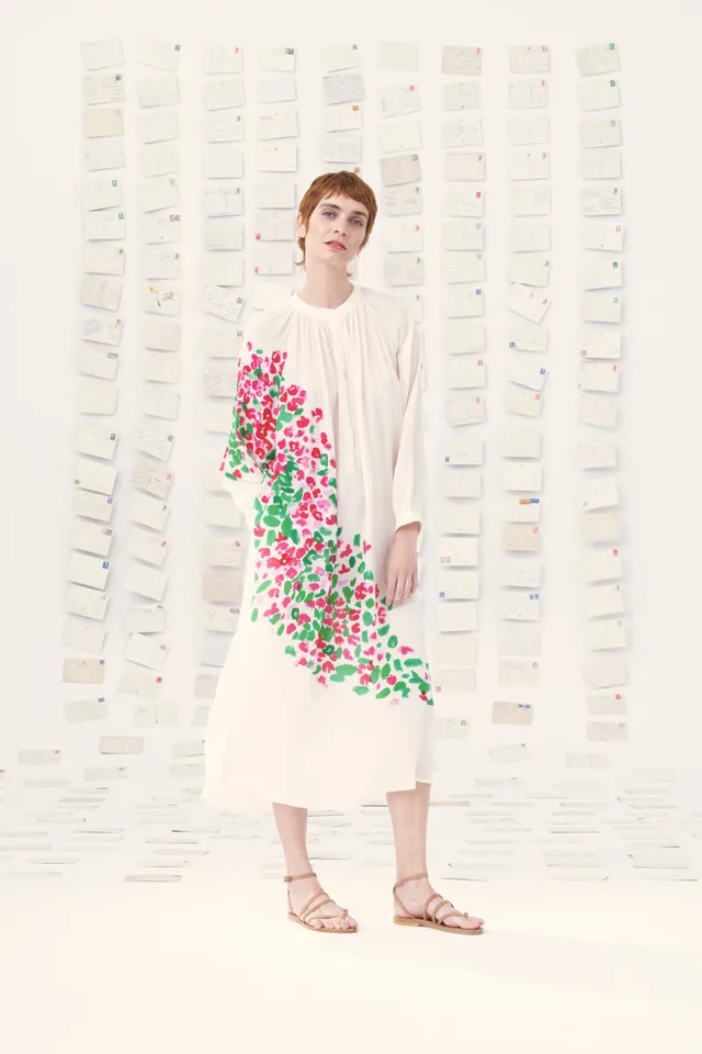 MII Carte Postale Robe Itake Cyclades robe soie XS-XL