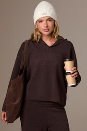 Oh Polly Bo+Tee Sac Cabas Suède Marron Espresso Cuir