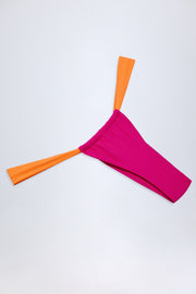 Oh Polly Swim NS0699 bas bikini cheeky rose fuchsia froncé