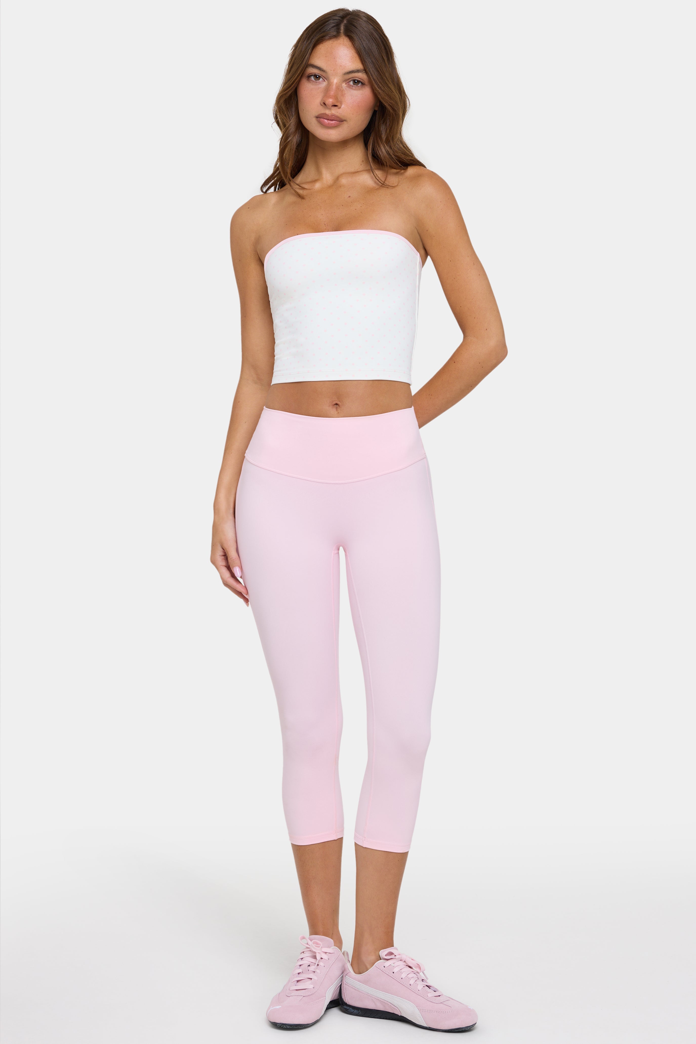 Oh Polly Bo+Tee Soft Active legging capri sorbet stretch