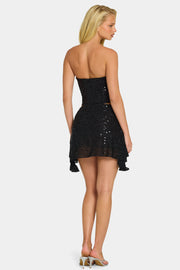 Oh Polly Embellished Sybil 12735 jupe noire sequins