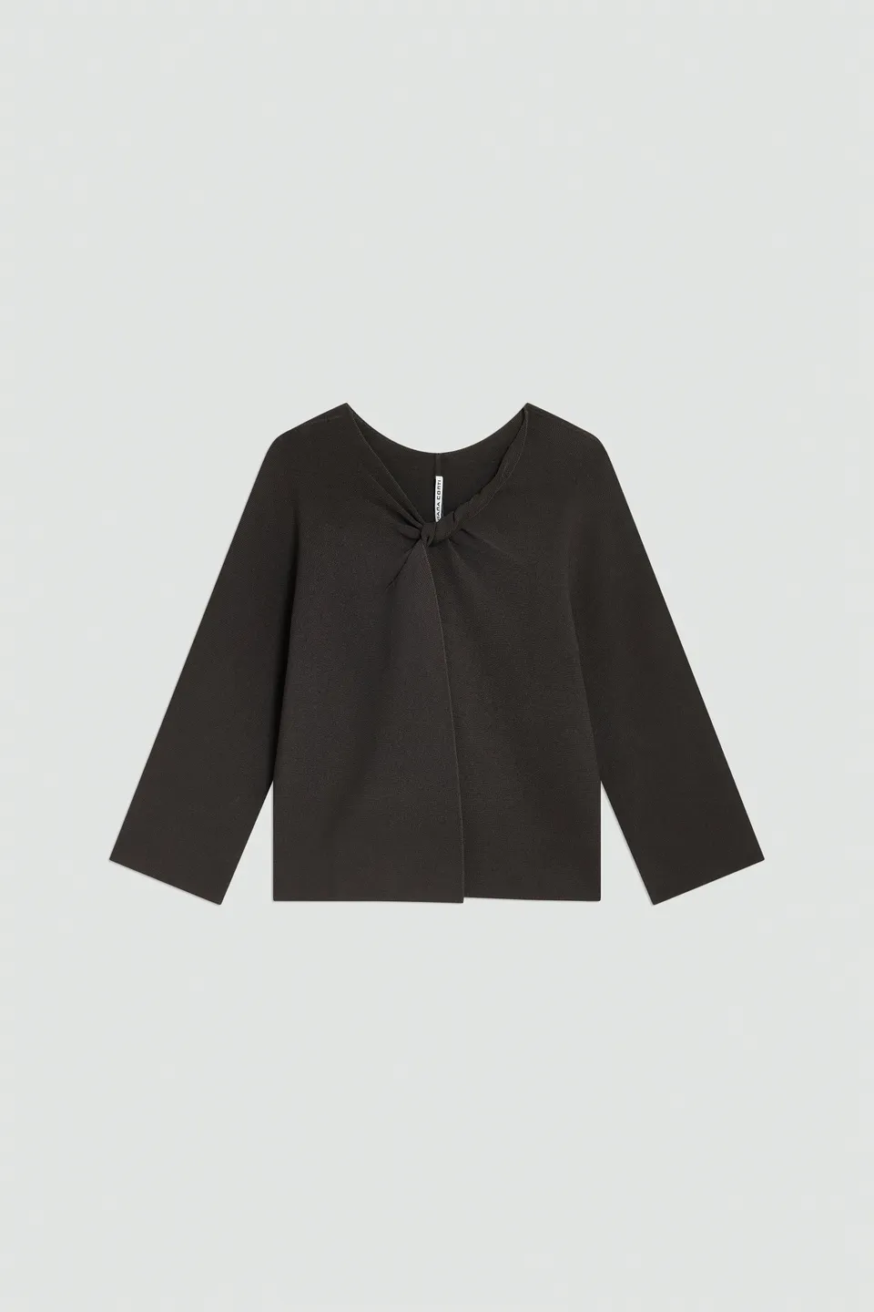 Liviana Conti Paula F6SA18 pull col V viscose noir