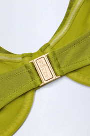 Oh Polly Bruny Haut Bikini Olive Armaturé Balconnet