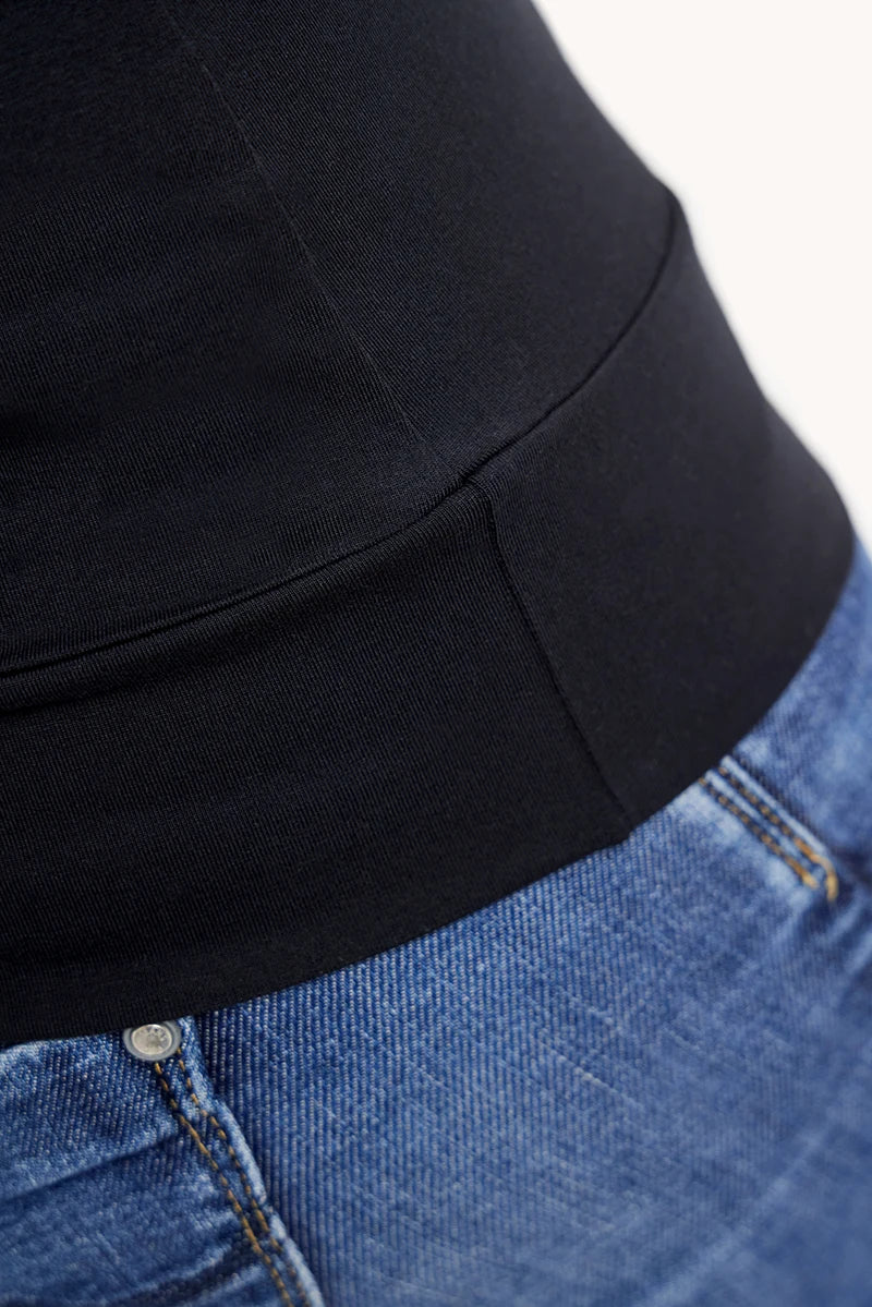 THELMA & ROSE Alix top col roulé sans manches noir 38
