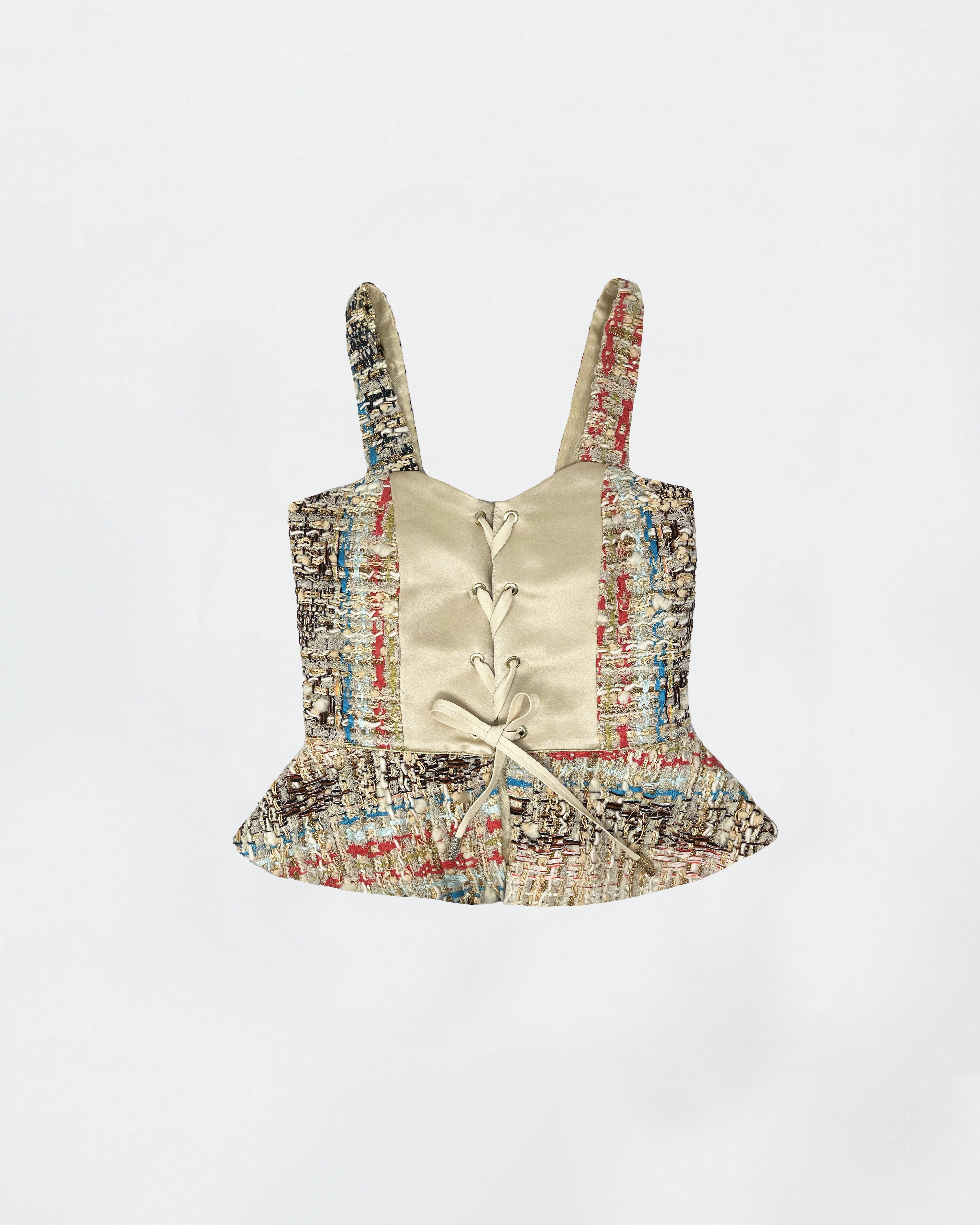 The Ethiquette Bustiers Margaux Corset Miro bustier tweed