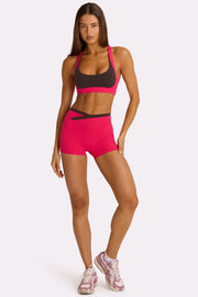 Oh Polly Bo+Tee Soft Active Short Rose Vif Anti-Transparence