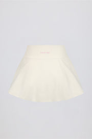 Oh Polly Bo+Tee Soft Active Mini Jupe-Short Vanille