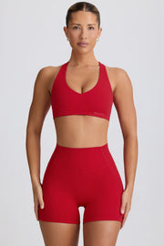 Oh Polly Bo+Tee brassière sport rouge respirante stretch