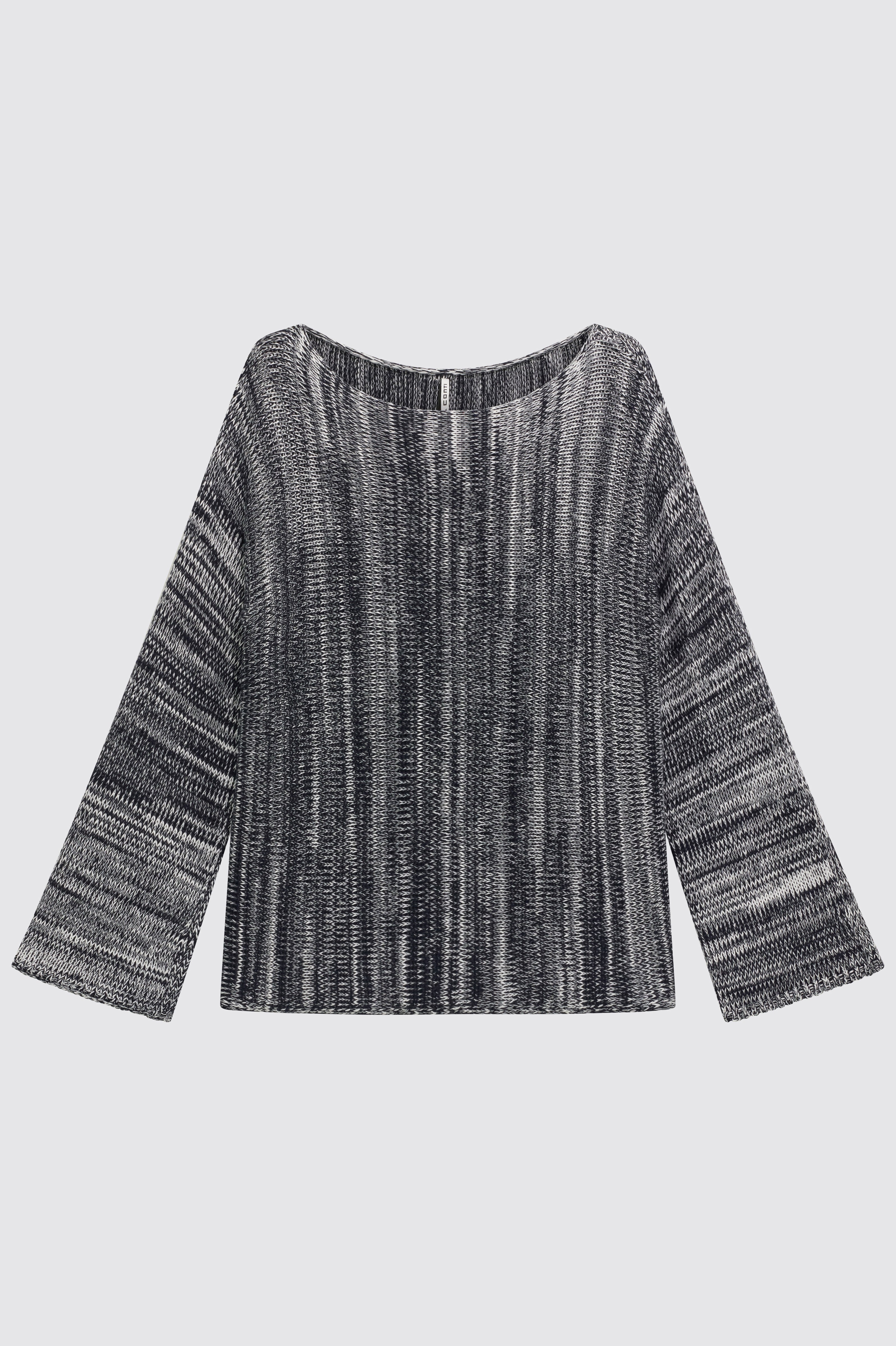 Liviana Conti Raissa pull coton col bateau marine