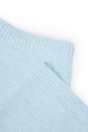 Oh Polly Jogging Large Taille Mi-Haute Bleu Clair en Maille