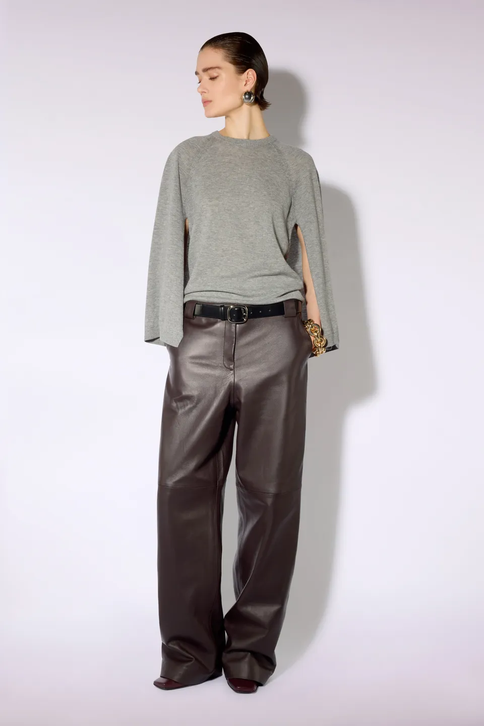 Liviana Conti Malika pull maille Gris Mélange taille M
