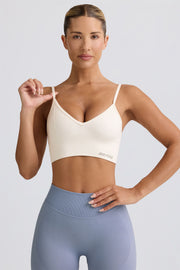 Oh Polly Define Luxe BT1134 brassiere sport blanche
