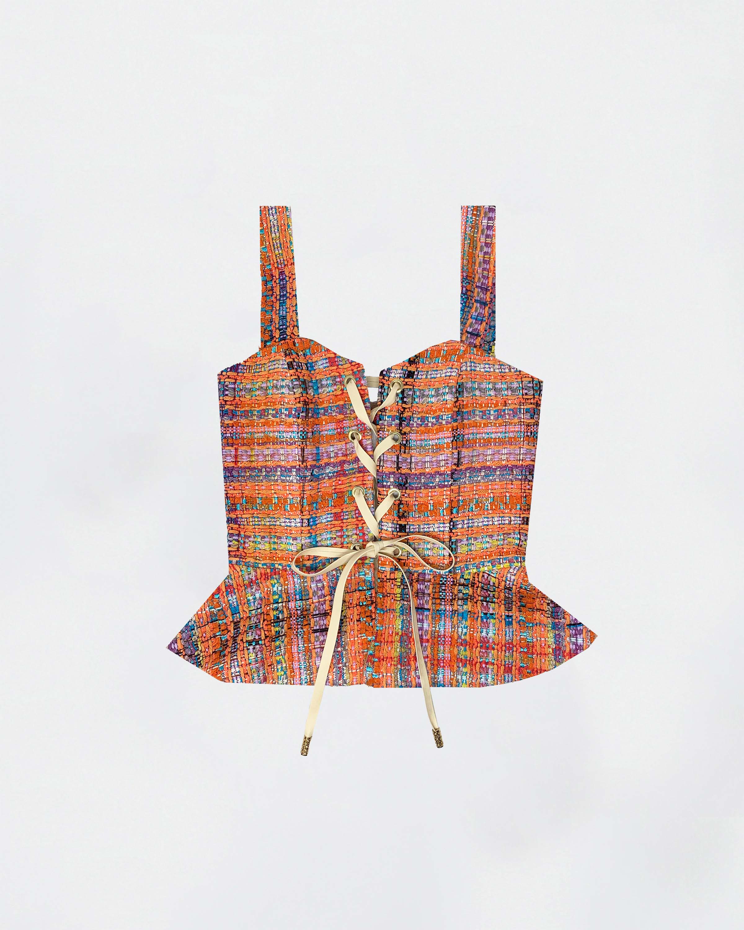 The Ethiquette Margaux Corset Artemis corset tweed XS